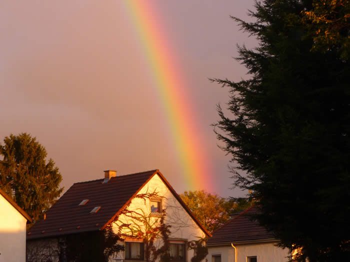 Photograph of a rainbow