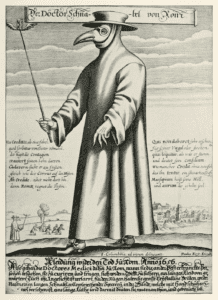Illustration of Doctor Beak, a plague doctor