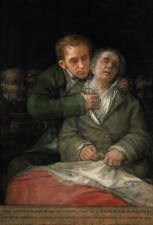 Self-Portrait with Dr. Arrieta by Francisco Goya.