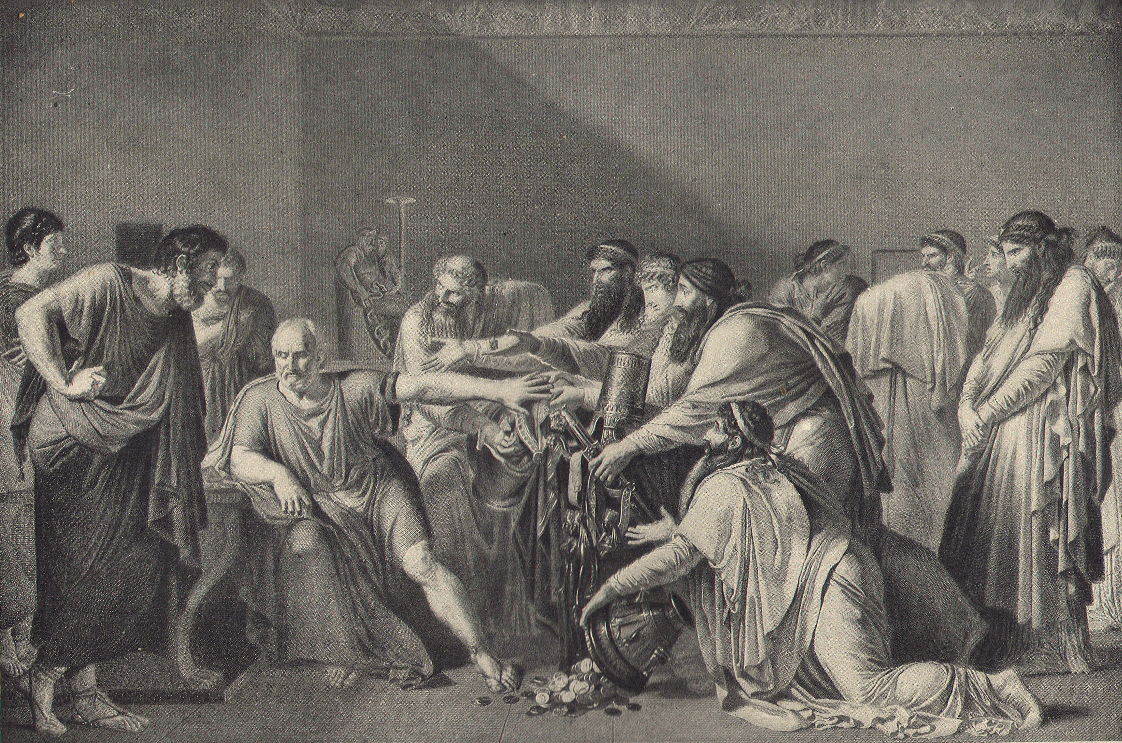 Hippocrates rejecting gifts