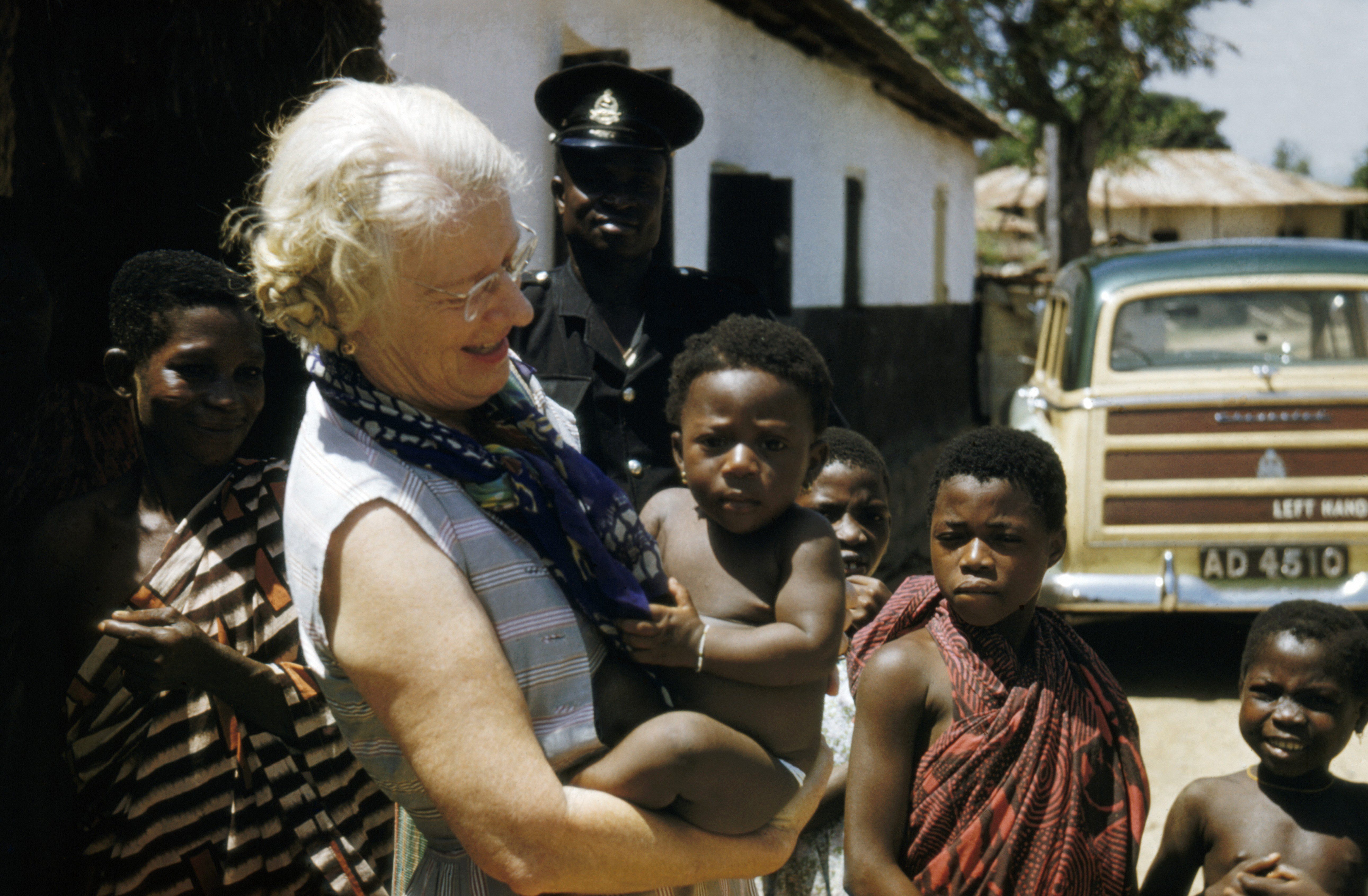 image of Cicely WIlliams holding a child