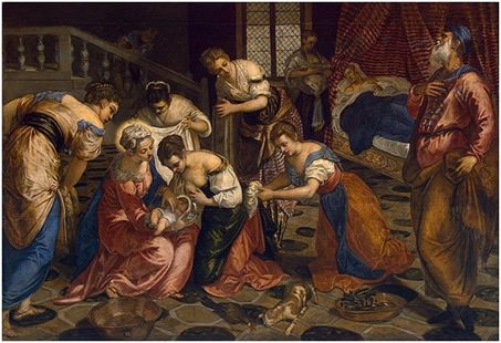 The birth of st john the baptist_tintoretto