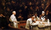 Detail of the painting The Agnew clinic by Thomas Eakins. Link to the Education section.