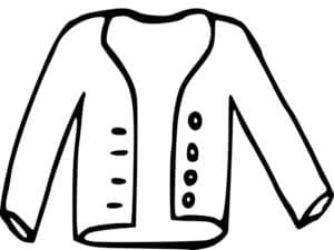 Drawing of a white coat