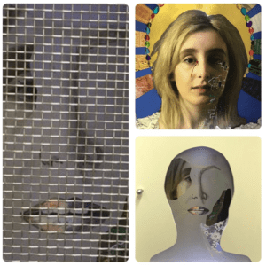 Abstracted portraits showing a lack of connection or presence such as that of a deceased social media user