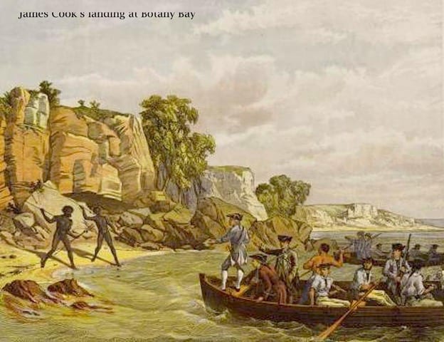 James Cook landing at Botany Bay