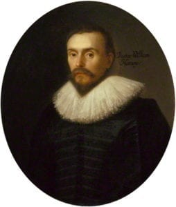 Portrait of William Harvey, "father of circulation" or blood flow