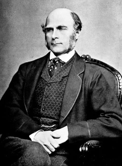 Photo of Francis Galton, supporter of eugenics, despite questionable ethics.