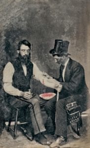 Photograph of bloodletting from 1860 - only three photographs of the procedure