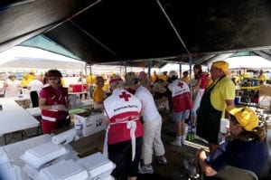 American Red Cross aid workers