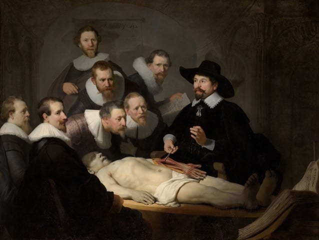 Painting The Anatomy Lesson of Dr Nicolaes Tulp