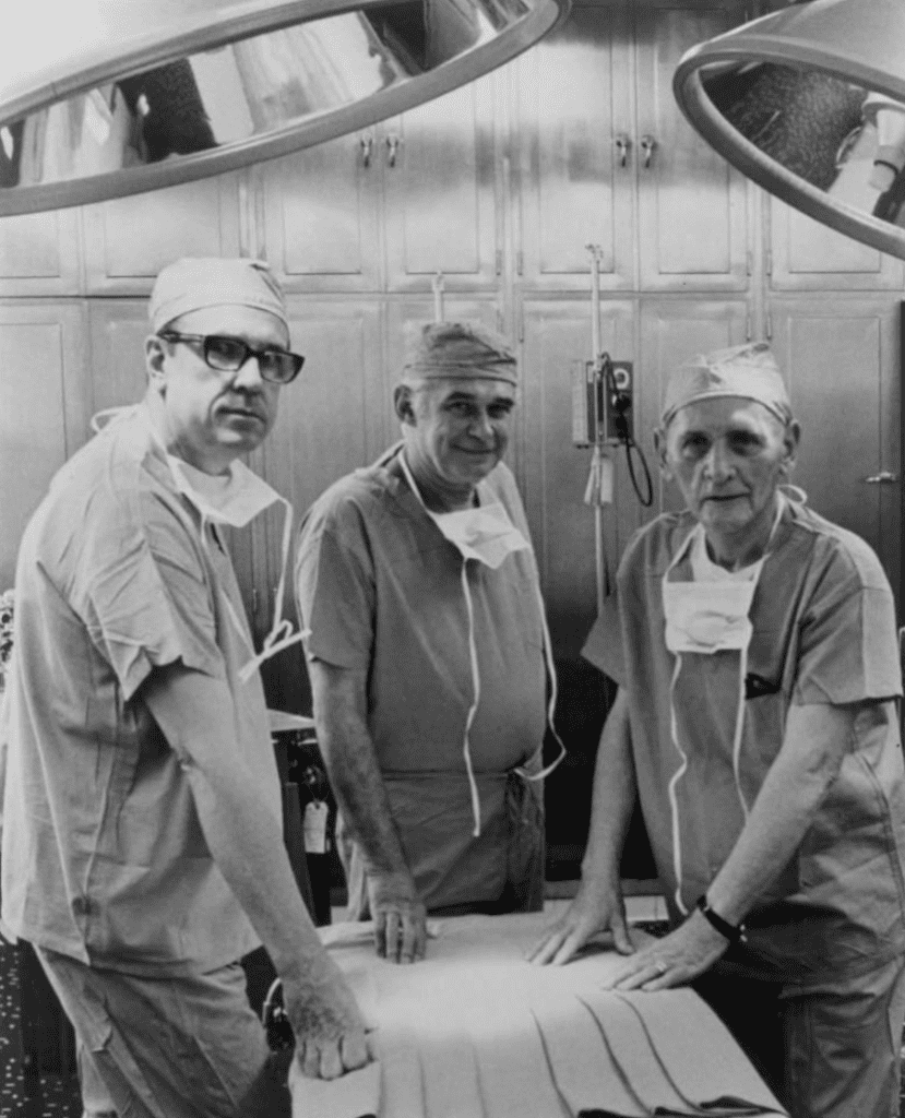The first kidney transplant was performed at Little Company of Mary Hospital.