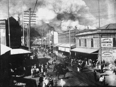 Honolulu Chinatown fire during the pandemic