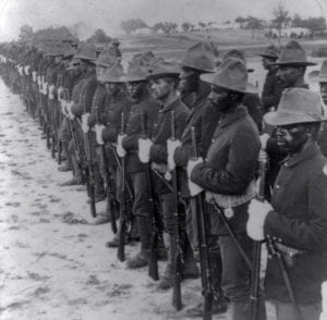 Photograph of African American Soldiers in Cuba