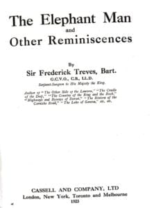The Elephant man and other reminiscences by Frederick Treves