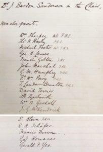List of founders of the Physiology Society