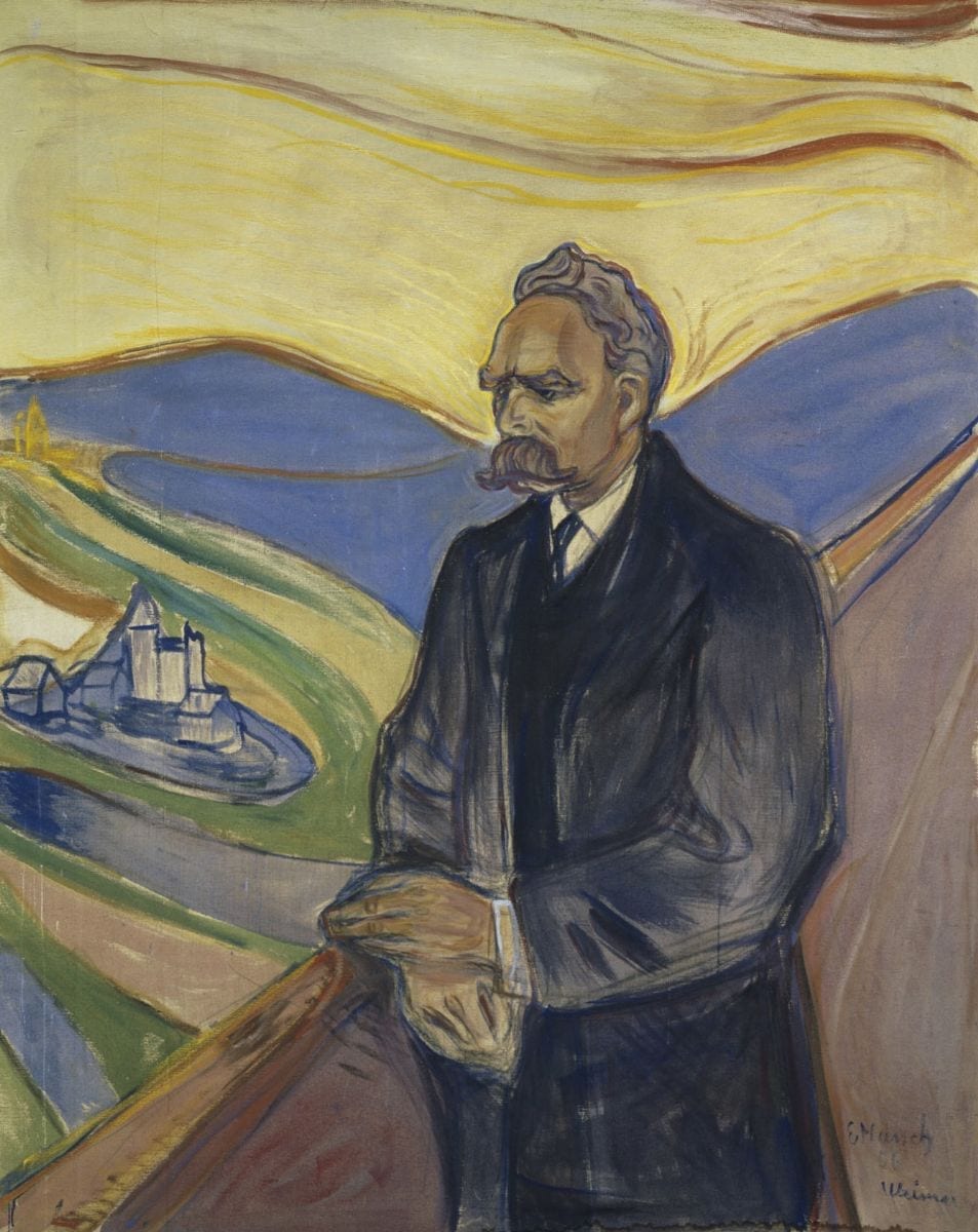 Portrait of Friedrich Nietzsche by Munch