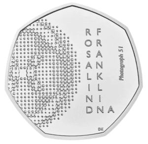 Commemorative coin for Rosalind Franklin