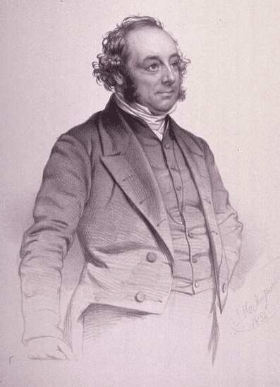 Drawing of William Sands Cox