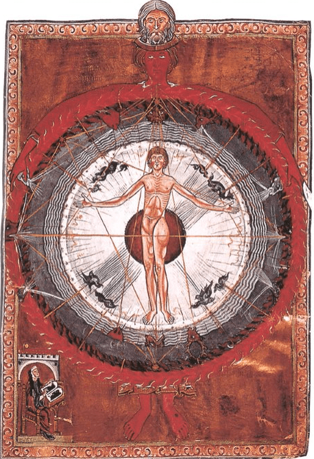 Illustration from one of Hildegard of Bingen's books