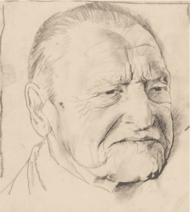 Drawing of Somerset Maugham