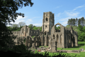 Exterior of Fountains Abbey North Yorkshire