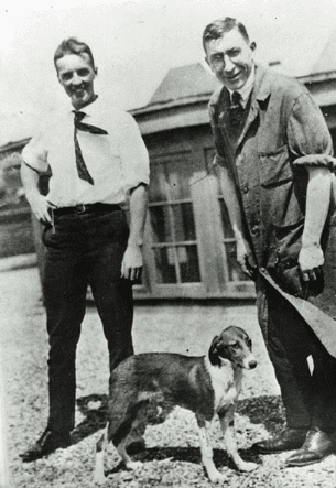Photo of Banting and Best who isolated insulin