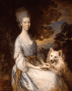 Portrait of woman with smiling dog
