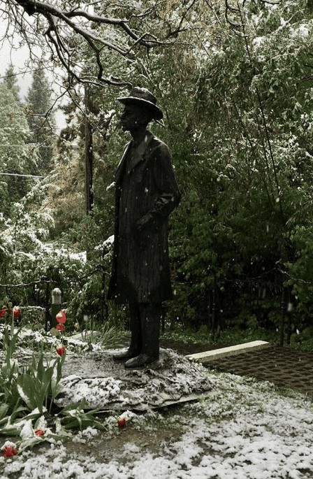 Statue of Bartók, Garden of the Béla Bartok Memorial House