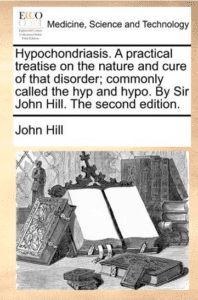 Cover of Hypochondriasis, a text on hypochondria 