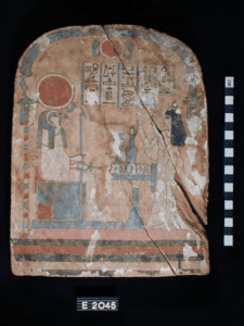 Egyptian stela with hieroglyphics