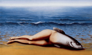 Rene Magritte Collective Invention reverse mermaid