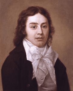 Portrait of poet Coleridge, who developed an addiction to opium
