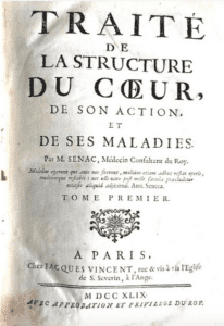 Title page of Traitié de la Structure du Coeur, de son Action et de ses Maladies by Jean-Baptiste de Sénac
